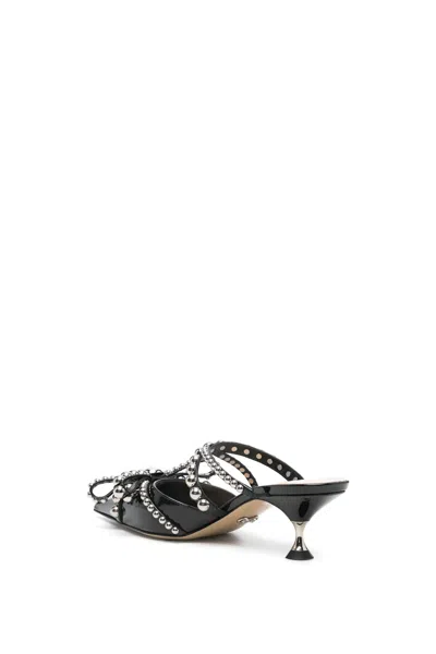 Shop Mach &amp; Mach Heel Sandal In Black