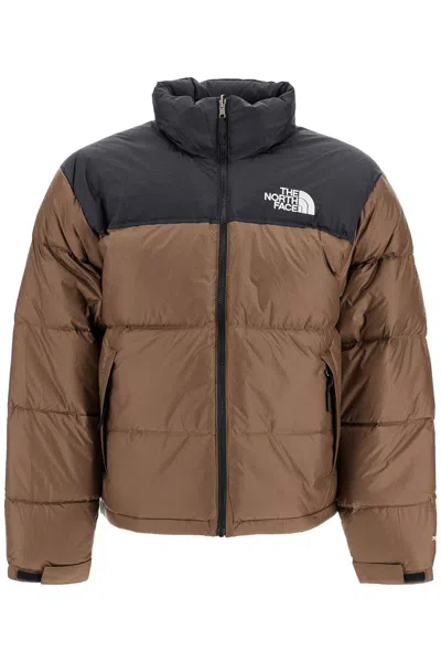 Shop The North Face 1996 Retro Nuptse Down Jacket In Smokey Brown/tnf Black (brown)