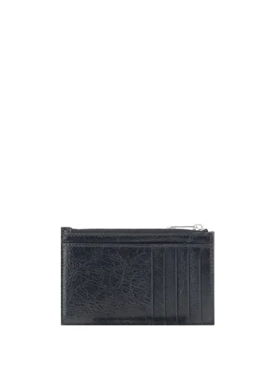 Shop Balenciaga Superbusy Card Holder In Black