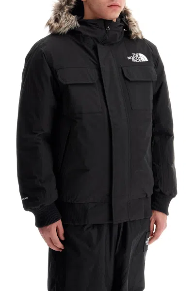 The North Face Black Mcmurdo Bomber Down Jacket In Tnf Black (black)