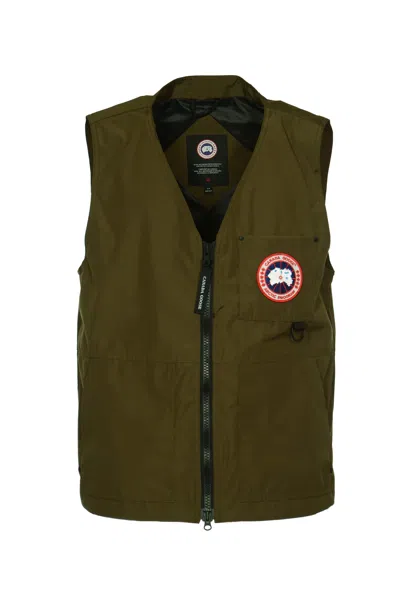 Shop Canada Goose Canmore Vest In Military Green