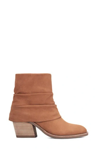 Earth Women's Savvy Block Heel Ruched Casual Booties In Brown