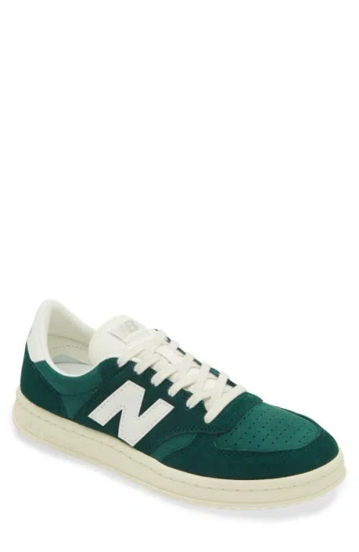 New Balance Gender Inclusive T500 Tennis Sneaker In Marsh Green/angora