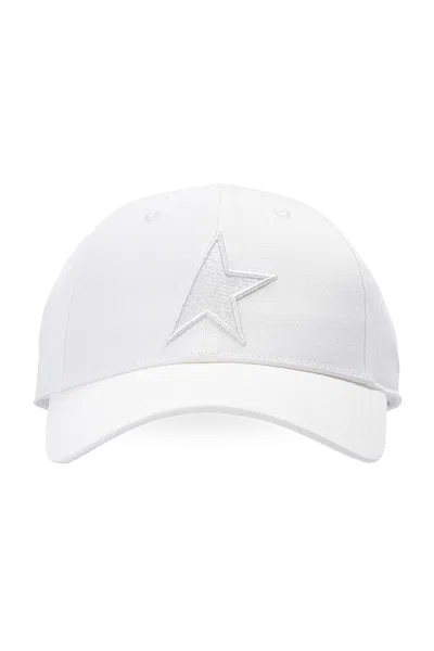 Golden Goose Baseball Cap With Logo In White