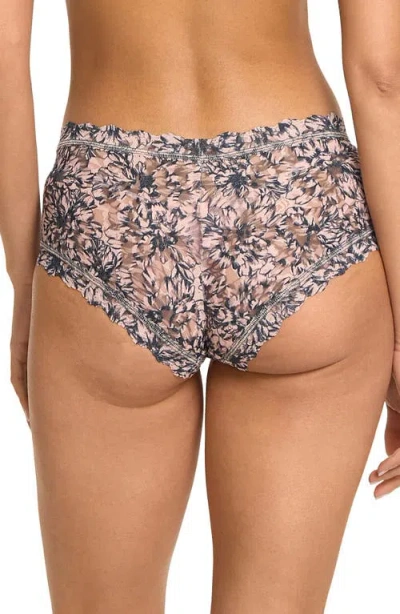 Hanky Panky Printed Signature Lace Boyshort In Outline Neutral