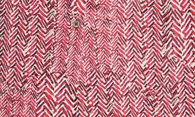 Nic + Zoe Herringbone Stamp Loren Dress In Red Multi In Red Multi