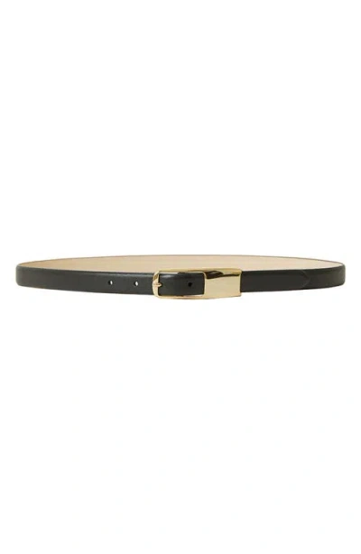 Shop B-low The Belt Aurelia Leather Belt In Black Gold