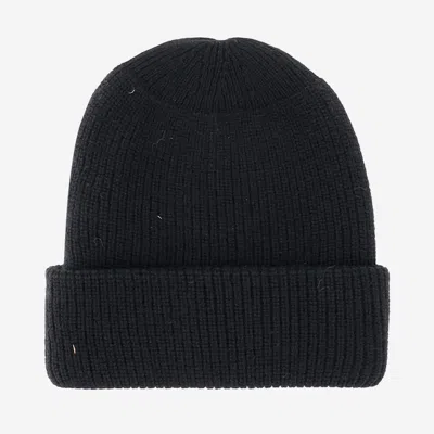Patou Wool Beanie With Logo In Black