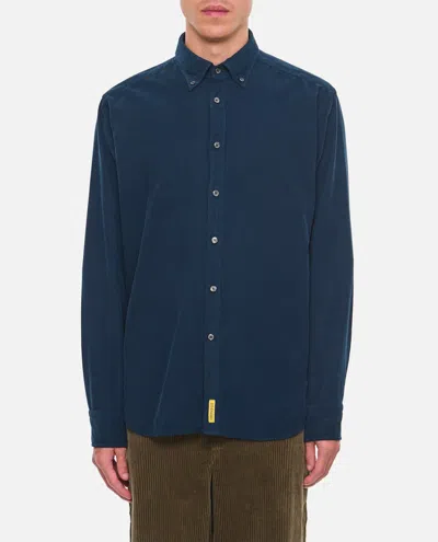 Bd Baggies Button-down Cotton Shirt In Blue