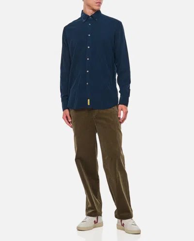 Bd Baggies Button-down Cotton Shirt In Blue