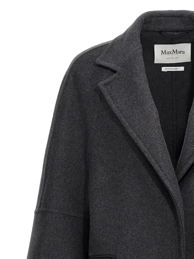 Max Mara Virgin Wool-blend Coat In Gray