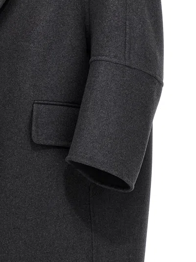 Max Mara Virgin Wool-blend Coat In Gray