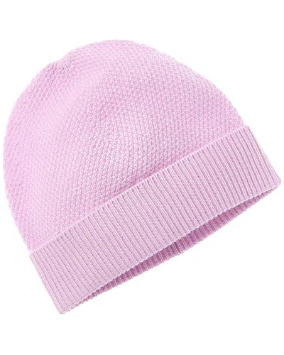 Phenix Moss Stitch Cashmere Hat In Purple