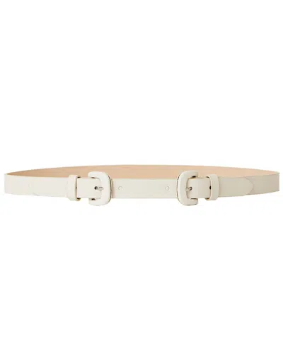 B-low The Belt Ollie Double Leather Belt In White