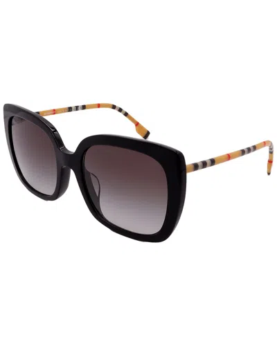 Burberry Women's Be4323f 56mm Sunglasses In Black
