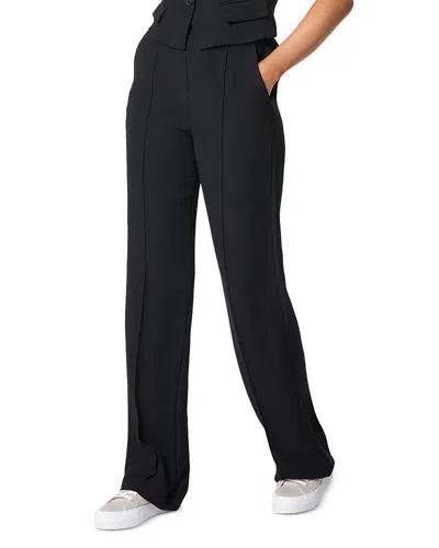 Shop Spanx Straight Trousers In Classic Black