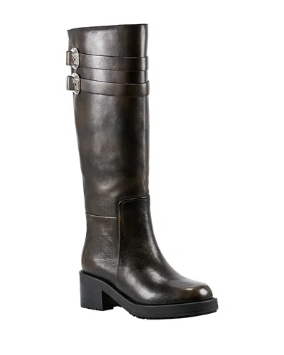 Marc Fisher Ltd Dariya Knee High Riding Boot In Dark Brown