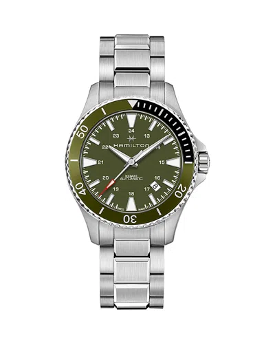 Hamilton Khaki Navy Scuba Watch, 40mm In Green/silver