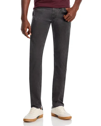 Pt Torino Black Cotton Jeans In Dark Charcoal