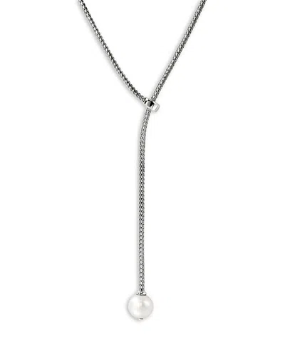 John Hardy Jh Essential Pearl Necklace In Silver/white