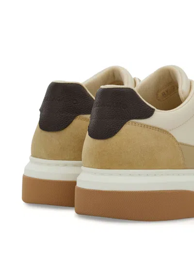 Ferragamo Beige Low Top Gancini Ornament Sneakers In Neutrals