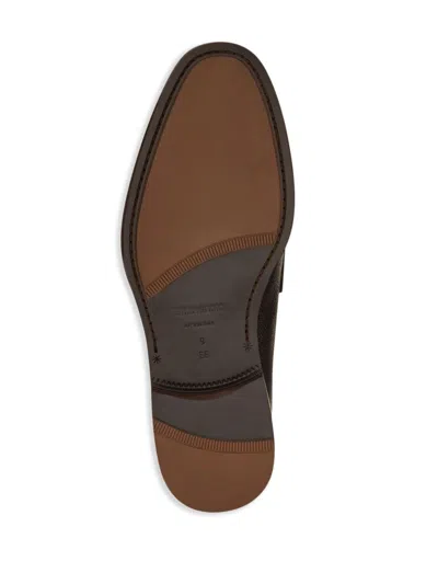 Ferragamo Gancini-plaque Loafers In Brown