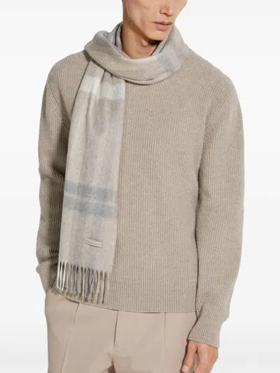 Zegna Beige Oasi Cashmere Scarf In Neutrals