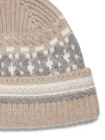 Zegna Light Taupe Oasi Cashmere Beanie In Neutrals