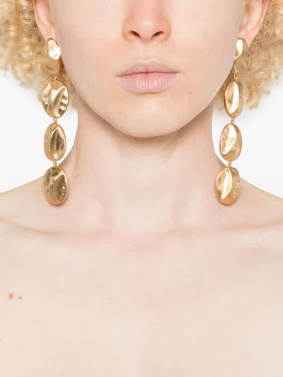 Cult Gaia Veda Dangle Earrings In Gold