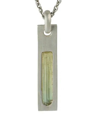 Parts Of Four Plate Necklace In Silver