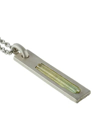 Parts Of Four Plate Necklace In Silver