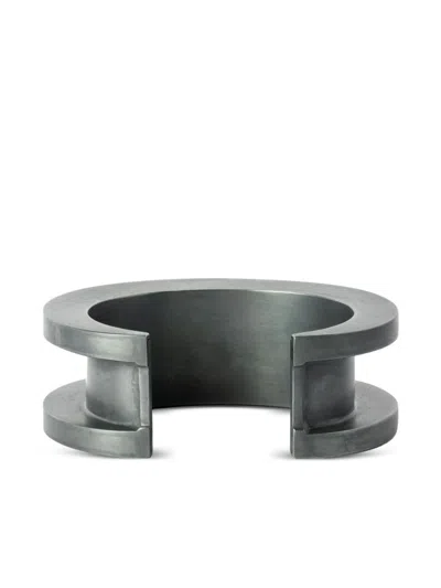 Parts Of Four Crescent Channel Bracelet In Silver
