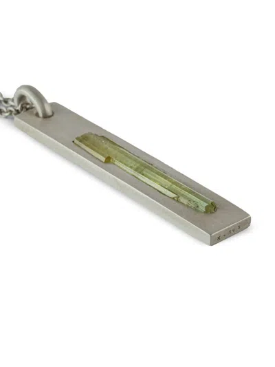 Parts Of Four Plate Necklace In Silver