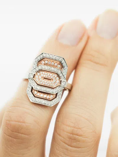 Statement Paris 18kt Rose Gold My Way Diamond Ring In Silver