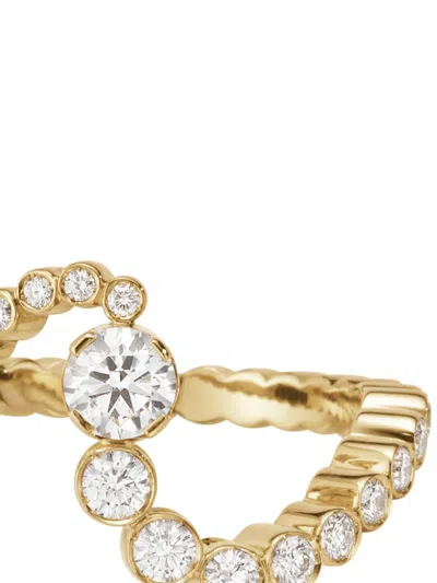 Sophie Bille Brahe 18kt Recycled Yellow Gold Ocean Ensemble Diamant Diamond Ring In Gold