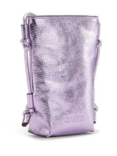 Ganni Bou Crossbody Mini Bag In Purple