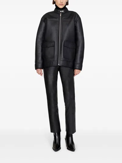 Shop Anine Bing Henry Jacket In Black