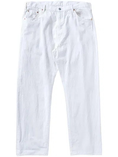 Shop Kaptain Sunshine Straight-leg Jeans In White