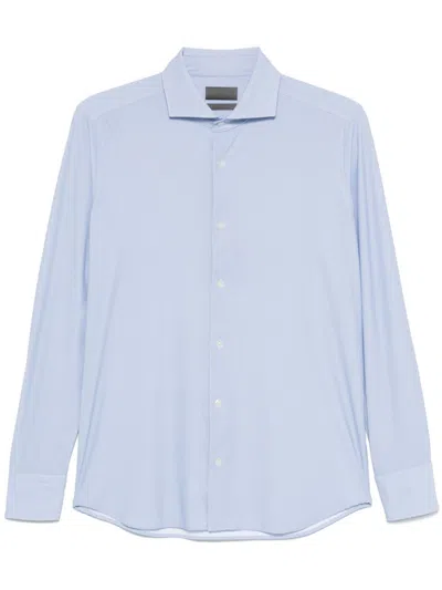 Dell'oglio Geometric-print Shirt In Blue