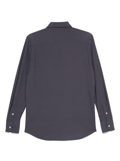 Dell'oglio Geometric-print Shirt In Blue