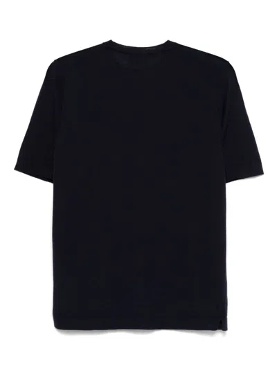Dell'oglio Fine-knit T-shirt In Blue