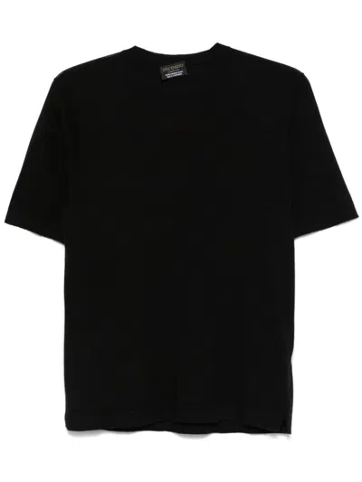 Dell'oglio Fine-knit T-shirt In Black