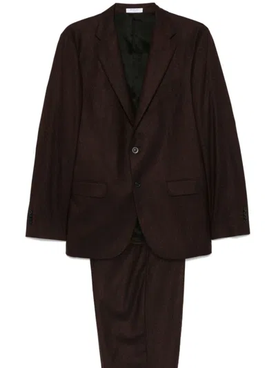 Shop Boglioli Wool Suit In Brown