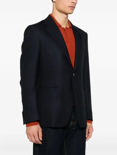 Lardini Single-breasted Suit In Blue