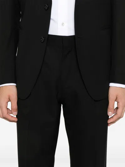 Lardini Single-breasted Suit In Black