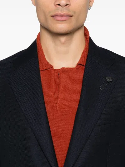 Lardini Single-breasted Suit In Blue