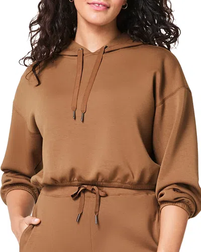 Spanx Airessentials Cropped Hoodie In Cocoa