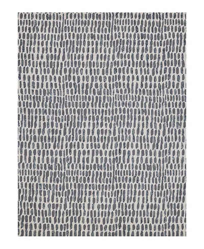 Exquisite Rugs Ink Blot 6310 Area Rug, 5' X 8' In Black/gray