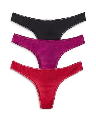 ON GOSSAMER HIP G THONGS, SET OF 3 