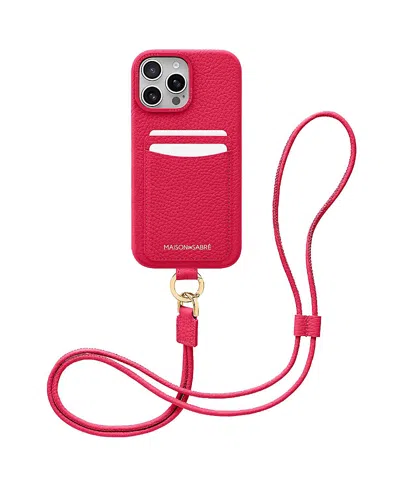 Maison De Sabre Sling Phone Case (iphone 16 Pro) In Shibuya Fuchsia